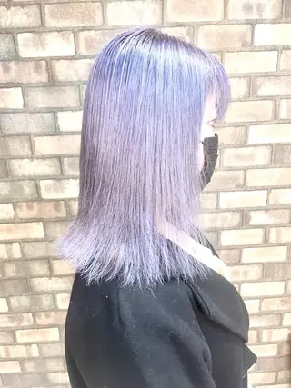 ミディアム 🔷ブリーチバレイヤ ージュ🔷飯野達也のヘアスタイル