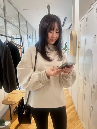 ミディアム hase ／tsunaguのヘアスタイル