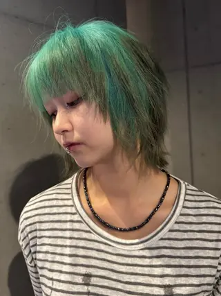 ショート カラー だいち/ブリーチ/ レイヤーカットのヘアスタイル