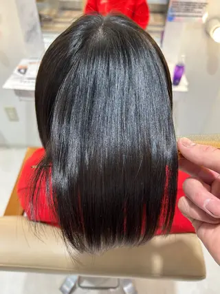 ショート カラー パーマ 野田阪神/レイヤー/ ハイライト/yuuのヘアスタイル