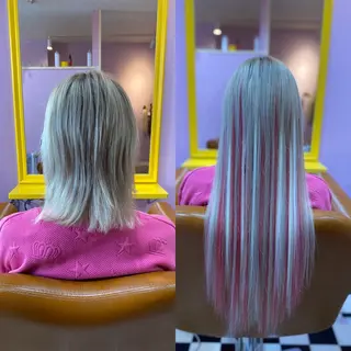 ミディアム チビ編み込みエクステ どぅ〜す/YUIのヘアスタイル