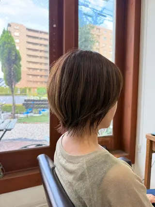 ショート カラー ゆうと/ショート /ショートボブ/ボブのヘアスタイル