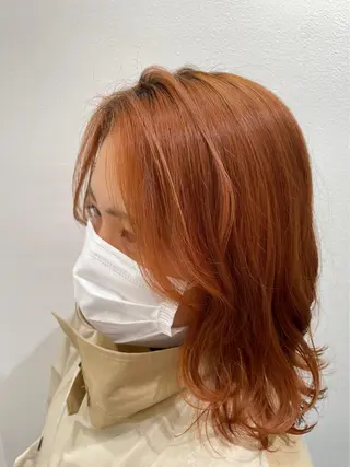 ミディアム カラー ボブ美容師 /馬場 翼のヘアスタイル