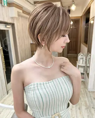 ショート おのだ あやなのヘアスタイル