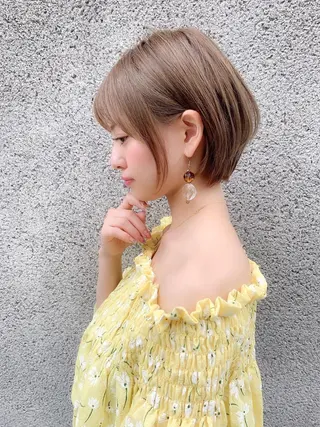 ショート カラー 大人かわいい💍🤍 ボブ/ショートボブのヘアスタイル
