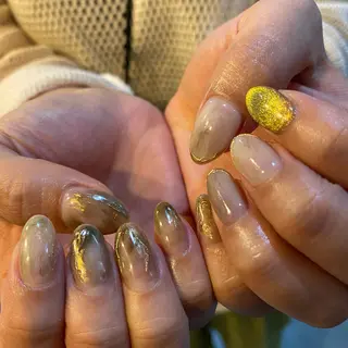 カラー ネイル scre as Etelのネイルデザイン