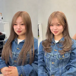 ミディアム ace 梅田所属・ツヤ髪レイヤー/ 顔まわり/kokiのヘアスタイル