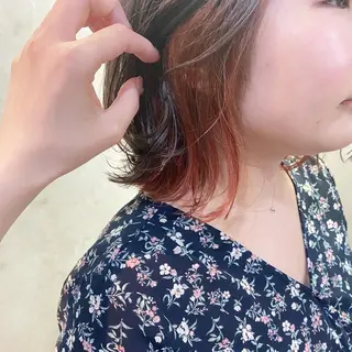 ショート カラー ヘアアレンジ stylist/蛯谷 珠里のヘアスタイル