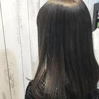 セミロング カラー パーマ embrace エンブレイスのヘアスタイル