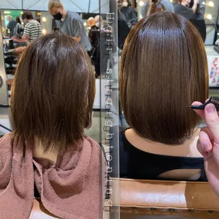 ミディアム 髪質改善ストレート Kantaのヘアスタイル