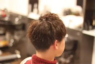 ショート パーマ メンズ 前田賢生 ご新規様はNGのヘアスタイル