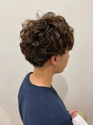 パーマ メンズ 石田 優菜のヘアスタイル
