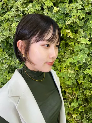 ショート レイヤーカットのプロ 大人ヘア宮森貴志のヘアスタイル