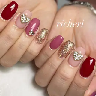ミディアム ネイル richeri beautyのネイルデザイン