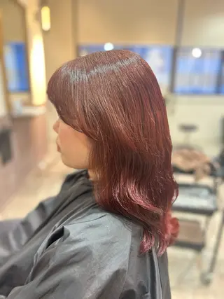 セミロング カラー key5階 イソムラのヘアスタイル