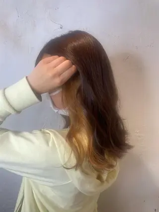 ロング カラー 髪質改善/縮毛矯正 砂原一博のヘアスタイル