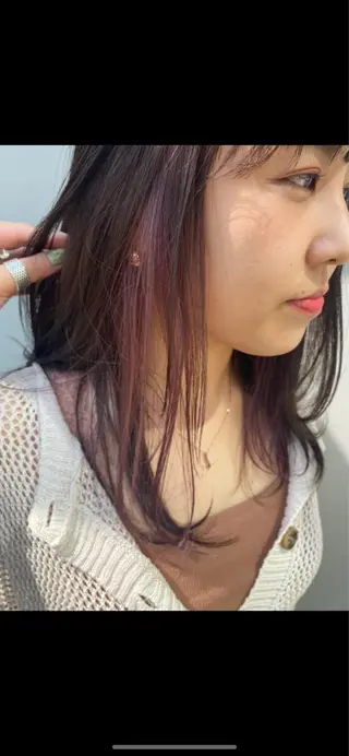 ロング カラー デザインカラー/パー マ🦖外岡咲希🦖のヘアスタイル