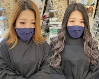 ロング カラー 羽エクステ🩷 🤍まき🤍のヘアスタイル