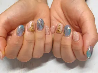 ネイル 𖡼 yumenoのネイルデザイン