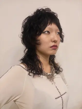 ミディアム パーマ 後藤 一真のヘアスタイル