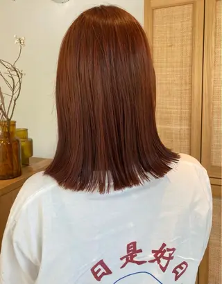 ミディアム カラー kico所属・カワサキ カエデのヘアスタイル