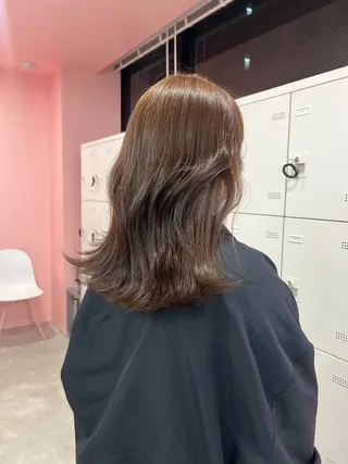 セミロング 透明感ベージュ 🎀Sayaka🎀のヘアスタイル