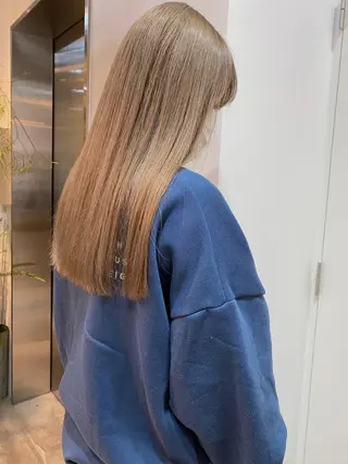 ロング カラー ブリーチなしカラー/ 髪質改善/寺門束のヘアスタイル