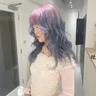 ミディアム カラー Je suis heureuse Miel所属・🐩艶カラー/ chisato🌙のヘアスタイル