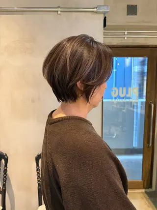 ショート とびまつ /ショート/脱白髪染のヘアスタイル