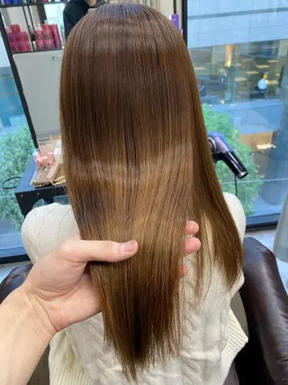 ロング 韓国/ワンホンヘア 髪質改善/MaCoのヘアスタイル