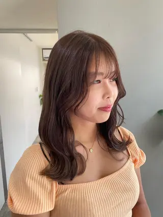 ミディアム カラー ヘアアレンジ ボブ /ニュアンス/ satomi🧸💖のヘアスタイル