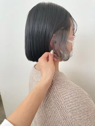 ショート カラー ヘアアレンジ GO TODAY  SHAiRE SALON岡山所属・Sana/ 耳ツボ/インナーのヘアスタイル