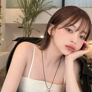 ショート カラー 莉乃/縮毛矯正/髪質 改善/艶カラーのヘアスタイル