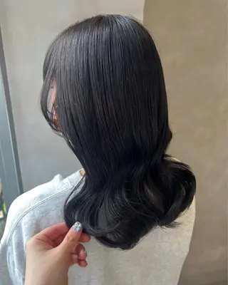 ミディアム カラー 梅田/似合わせボブ /顔周り/RINKAのヘアスタイル