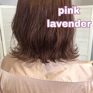 カラー なつき/艶ピンク/ girly hairのヘアスタイル