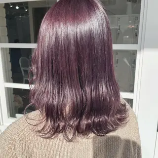 ミディアム カラー 酸性縮毛矯正 梅田茶屋町 Juriのヘアスタイル