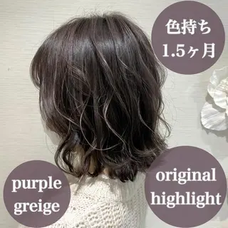 ミディアム カラー 横山 直輝のヘアスタイル