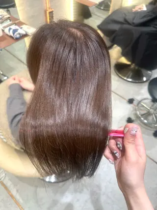 セミロング 縮毛矯正Rina🩶 銀座のヘアスタイル