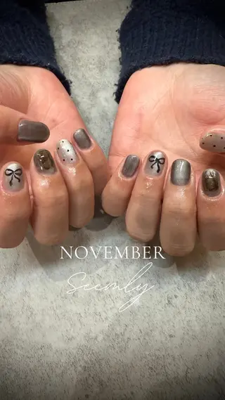 ネイル Seemly 千田町店所属・フラワーパラジェル 🌸シームリーエミのネイルデザイン