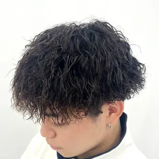 ショート パーマ メンズ 柏メンズカットパーマ NO.1タイチのヘアスタイル