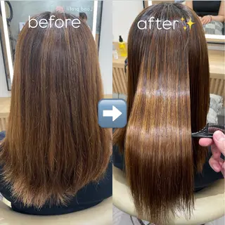 ロング ボブ/縮毛矯正/美髪 髪質改善/大和田拓夢のヘアスタイル