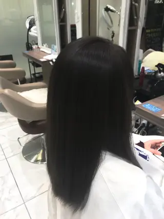 ロング 【メンズ縮毛矯正】 田中秀斗のヘアスタイル
