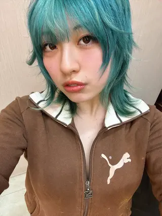 ミディアム カラー 上野 瑞貴のヘアスタイル