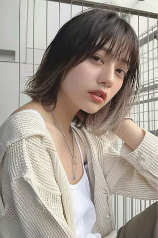 ショート カラー lana hair 新宿/髪質改善/韓国のヘアスタイル