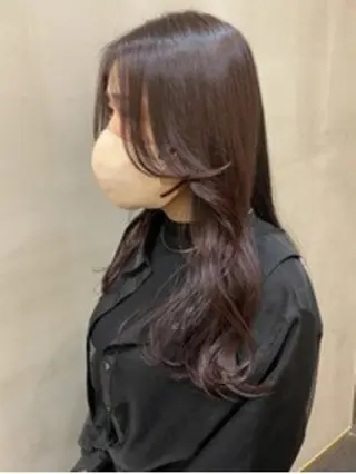 ミディアム カラー パーマ ヘアアレンジ ヘアケア特化型サロン newi 梅田のヘアスタイル