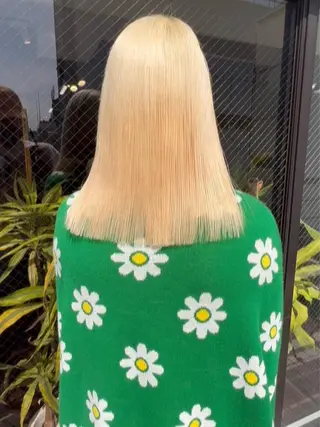 ミディアム カラー 🧡色落ちまで2度綺 麗なカラー🧡ヨシキのヘアスタイル