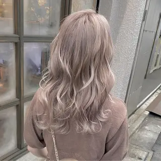 セミロング カラー shalu上野御徒町所属・宮本 悠のヘアスタイル