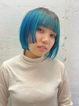 ショート カラー ダメージレスブリーチ /艶髪/横須賀智也のヘアスタイル