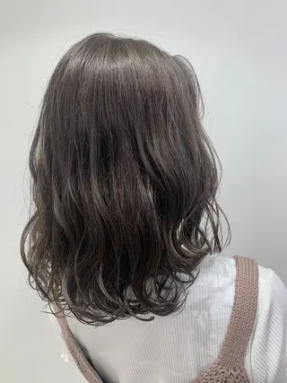 セミロング カラー 💎 透明感カラー ✨Erina 💎のヘアスタイル