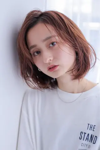 ミディアム カラー モリシュンスケ /レイヤー/髪質改善のヘアスタイル